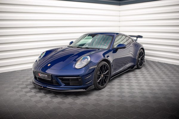 Maxton Front Splitter V.2 Porsche 911 Carrera Aero 992 - Gloss Black