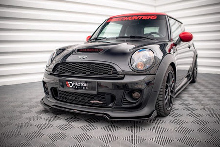 Maxton Front Splitter V.2 Mini Cooper John Cooper Works R56 - Gloss Black