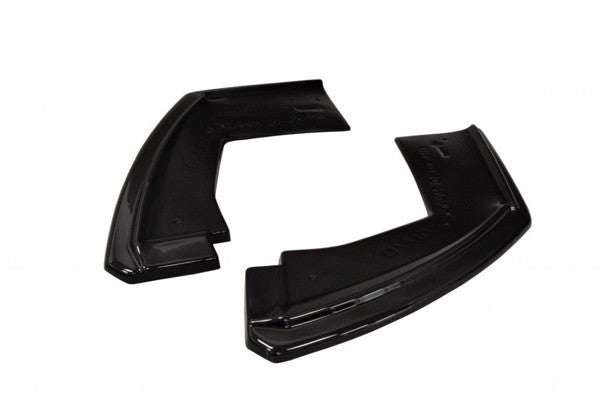 Maxton Rear Side Splitters For BMW X6 F16 Mpack - Gloss Black