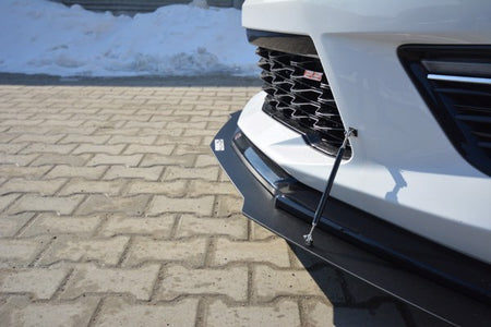 Maxton Hybrid Front Splitter Chevrolet Camaro 6Th-Gen. Phase-I 2Ss Coupe - ABS+Gloss Black