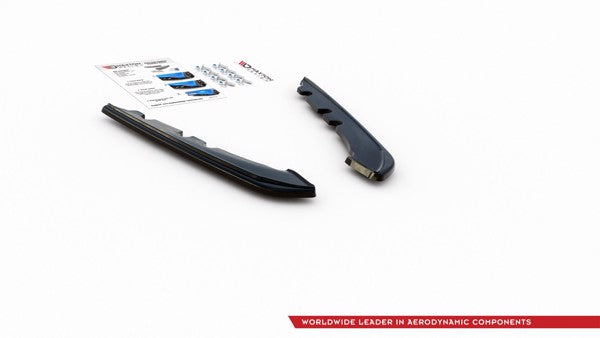 Maxton Rear Side Splitters BMW 3 E91 Facelift - Gloss Black