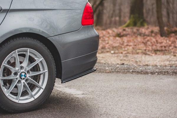 Maxton Rear Side Splitters BMW 3 E91 Facelift - Gloss Black