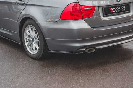 Maxton Rear Side Splitters BMW 3 E91 Facelift - Gloss Black