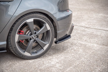 Maxton Rear Side Splitters V.2 Audi RS3 8V Sportback - Gloss Black