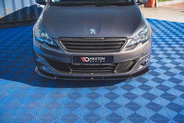Maxton Front Splitter V.2 Peugeot 308 Mk2 Facelift - Gloss Black