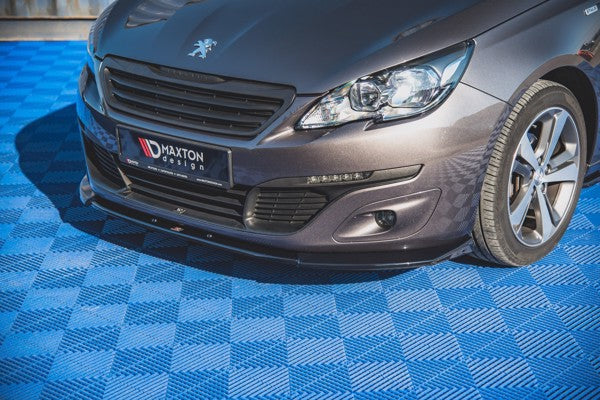 Maxton Front Splitter V.2 Peugeot 308 Mk2 Facelift - Gloss Black