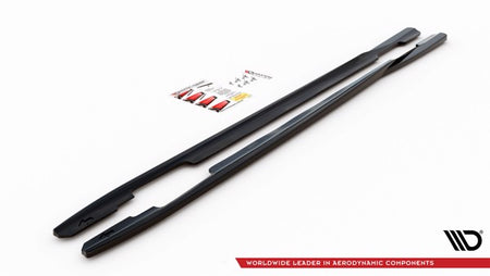 Maxton Side Skirts Diffusers Ford Mondeo St-Line Mk5 Facelift - Gloss Black