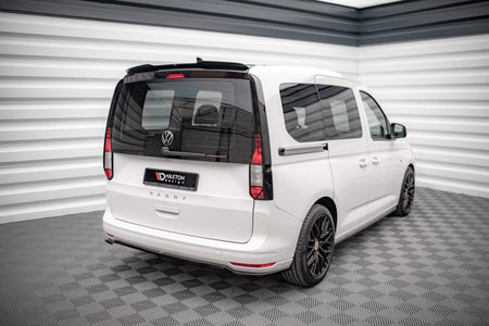 Maxton Central Rear Splitter For Volkswagen Caddy Mk5 - Gloss Black