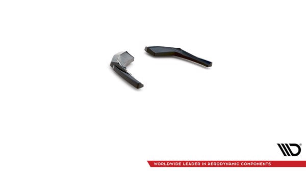 Maxton Rear Side Splitters Audi S3 Sportback 8V Facelift - Gloss Black