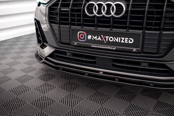 Maxton Front Splitter V.2 Audi Q3 S-Line F3 - Gloss Black
