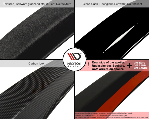 Maxton Spoiler Extension BMW X5 F15 M-Pack - Gloss Black