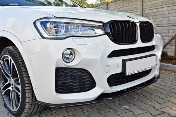 Maxton Front Splitter For BMW X4 M-Pack - Gloss Black