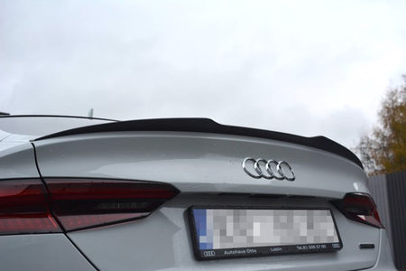 Maxton Spoiler Cap Audi A5 S-Line F5 Sportback - Gloss Black