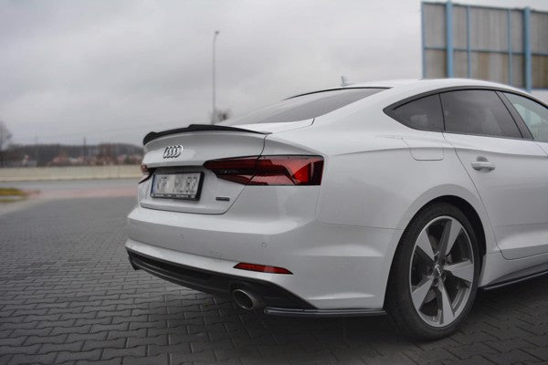 Maxton Spoiler Cap Audi A5 S-Line F5 Sportback - Gloss Black