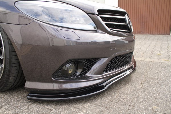 Maxton Front Splitter Mercedes Cl 500 C216 Amgline - Gloss Black