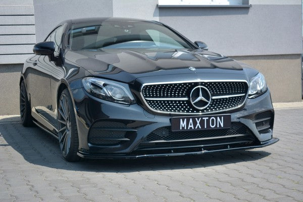 Maxton Front Splitter V.1 Mercedes-Benz E-Class W213 Coupe (C238) Amg-Line - Gloss Black
