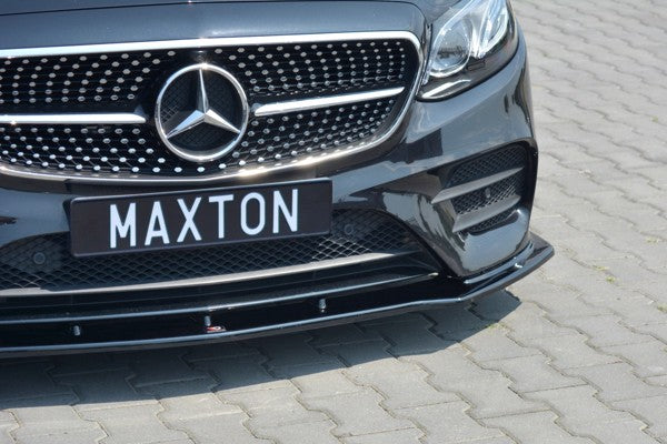 Maxton Front Splitter V.1 Mercedes-Benz E-Class W213 Coupe (C238) Amg-Line - Gloss Black