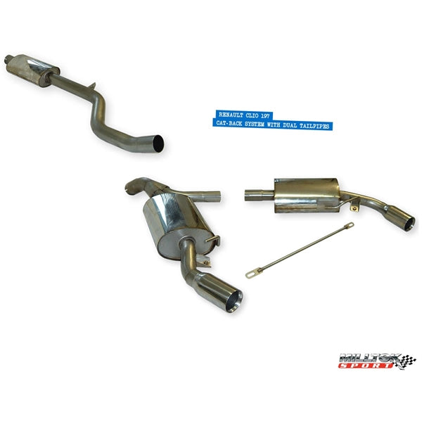 Milltek Cat-back Renault Clio 197 2.0 16v