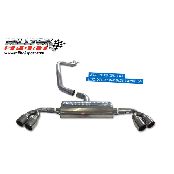 Milltek Downpipe Audi TT Mk2 2.0 TFSi 2WD