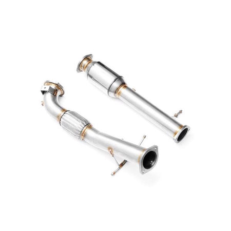 RM Motors Downpipe FORD Focus RS Mk2 2.5T + CATALYST 3,5" Emission standard - Euro 3, Capacity - 100 cpsi