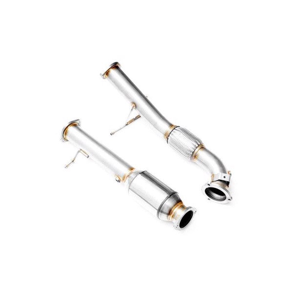 RM Motors Downpipe FORD Focus RS Mk2 2.5T + CATALYST 3,5" Emission standard - Euro 3, Capacity - 200 cpsi