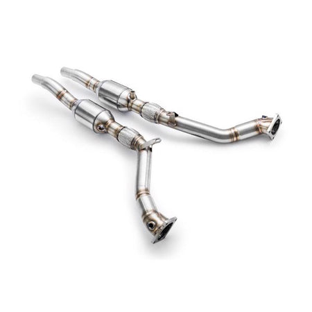 RM Motors Downpipe AUDI A6, S6, Allroad C5 2.7 T + CATALYST Emission standard - Euro 3, Capacity - 200 cpsi