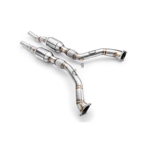 RM Motors Downpipe AUDI A6, S6, Allroad C5 2.7 T + CATALYST Emission standard - Euro 4, Capacity - 100 cpsi