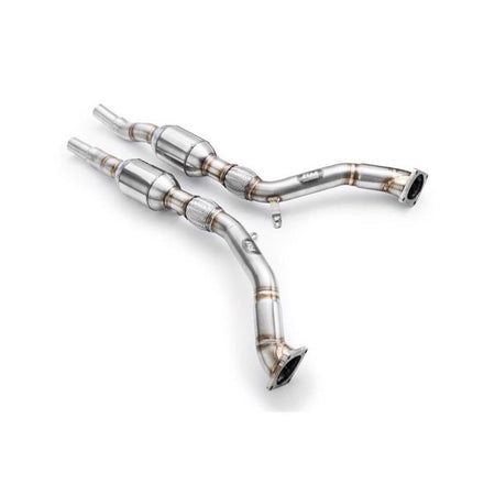 RM Motors Downpipe AUDI A6, S6, Allroad C5 2.7 T + CATALYST Emission standard - Euro 3, Capacity - 100 cpsi