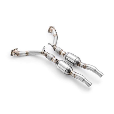RM Motors Downpipe AUDI A6, S6, Allroad C5 2.7 T + CATALYST Emission standard - Euro 4, Capacity - 200 cpsi
