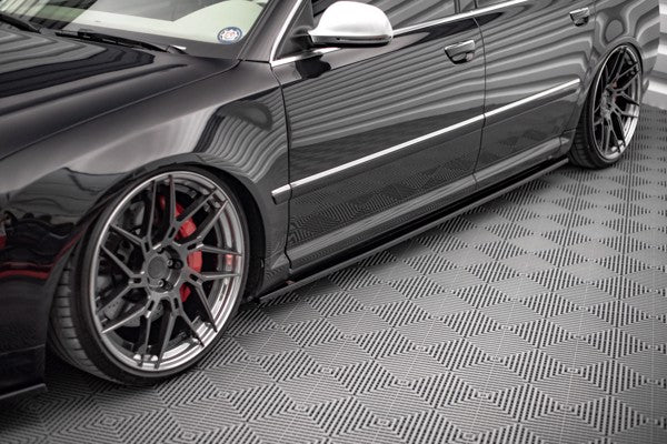 Maxton Side Skirts Diffusers Audi S8 D3 - Gloss Black