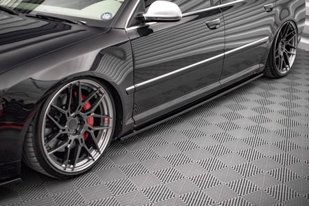 Maxton Side Skirts Diffusers Audi S8 D3 - Gloss Black