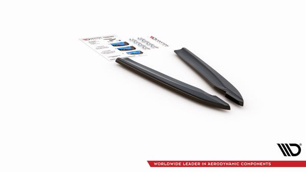 Maxton Rear Side Splitters V.2 Audi S8 D4 Facelift - Gloss Black