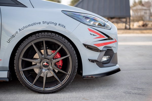 Maxton Front Bumper Wings (Canards) V.2 Ford Fiesta Mk8 St / St-Line 