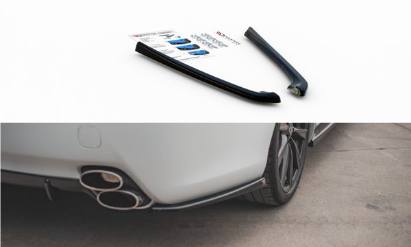 Maxton Rear Side Splitters Lexus Is F Mk2 - Gloss Black