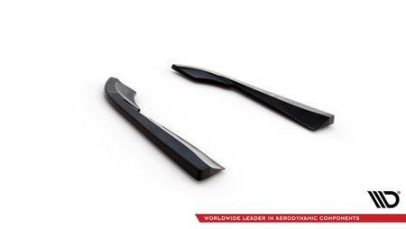 Maxton Rear Side Splitters Volvo V90 Mk2 - Gloss Black