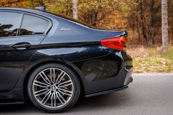 Maxton Rear Side Splitters For BMW 5 G30/ G31 M-Pack - Gloss Black