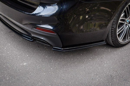Maxton Rear Side Splitters For BMW 5 G30/ G31 M-Pack - Gloss Black