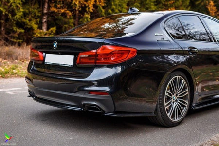 Maxton Rear Side Splitters For BMW 5 G30/ G31 M-Pack - Gloss Black