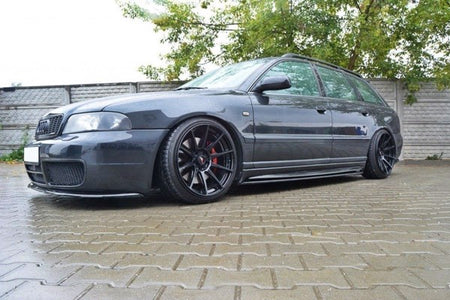 Maxton Side Skirts Diffusers Audi S4 B5 - Gloss Black