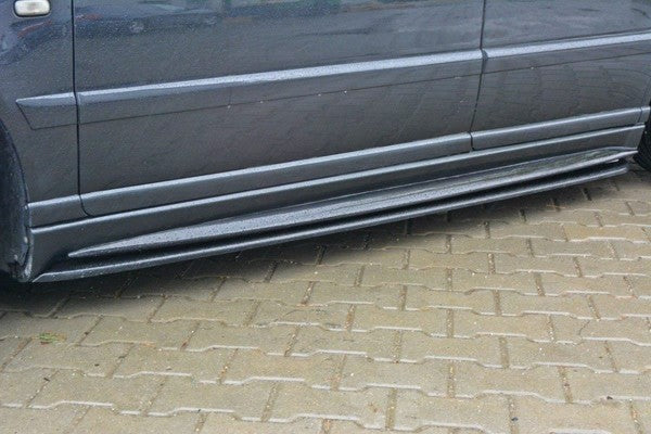 Maxton Side Skirts Diffusers Audi S4 B5 - Gloss Black