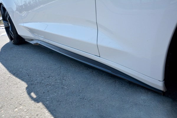 Maxton Side Skirts Diffusers Chevrolet Camaro 6Th-Gen. Phase-I 2Ss Coupe - Gloss