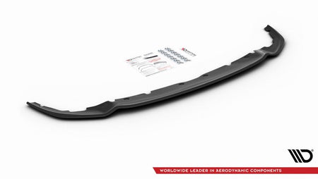 Maxton Front Splitter V.4 For BMW 1 F40 M-Pack/ M135I  - Gloss Black