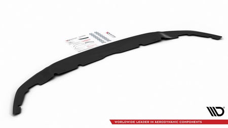Maxton Front Splitter V.4 For BMW 1 F40 M-Pack/ M135I  - Gloss Black