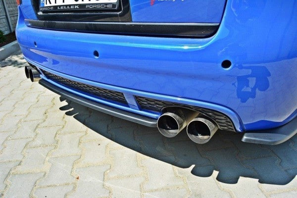 Maxton Central Rear Splitter Audi RS6 C5 Avant - Gloss Black