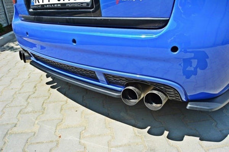 Maxton Central Rear Splitter Audi RS6 C5 Avant - Gloss Black