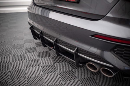 Maxton Street Pro Rear Diffuser Audi S3 Sedan 8Y - Black