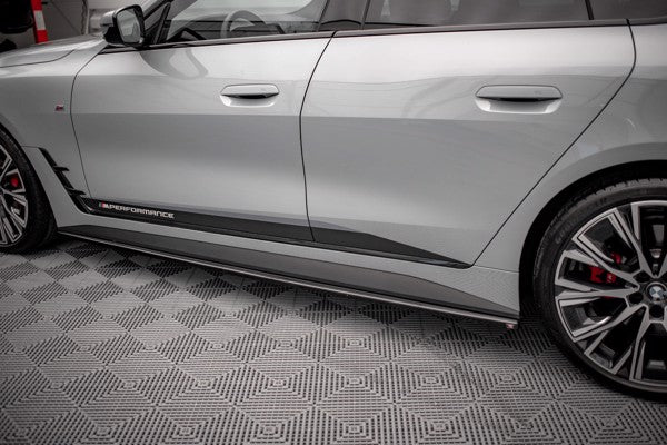 Maxton Side Skirts Diffusers V.1 BMW 4 Gran Coupe M-Pack G26 - Gloss Black