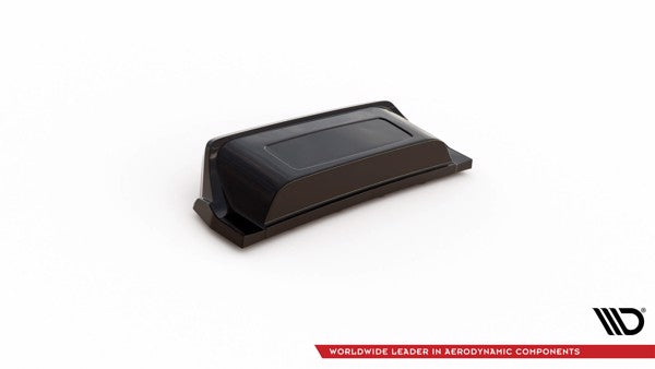 Maxton Central Rear Splitter (With Vertical Bars) Volkswagen T-Roc R Mk1 Facelift - Gloss Black