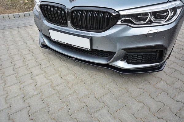 Maxton Front Splitter V.1 For BMW 5 G30/ G31 M-Pack - Gloss Black