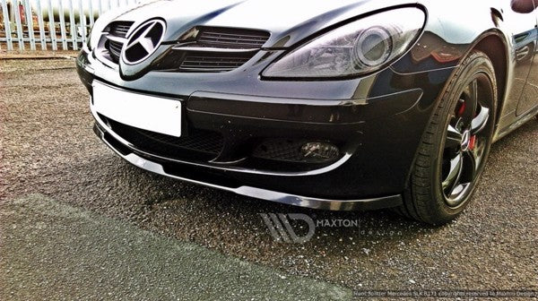 Maxton Front Splitter Mercedes Slk R171 Standard Bumper - Gloss Black